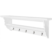 Coat Rack MDF White Baroque Style