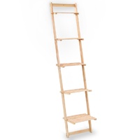 Ladder Wall Shelf Cedar Wood 41.5x30x176 cm