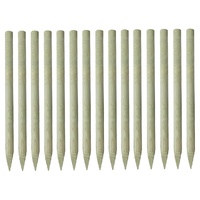 Pointed Fence Posts 15 pcs Impregnated Pinewood 4x150 cm
