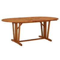 Garden Table 200x100x75 cm Solid Wood Eucalyptus