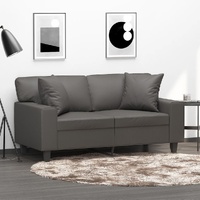 Throw Pillows 2 pcs Grey 40x40 cm Faux Leather
