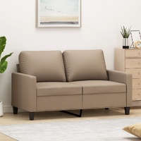 2-Seater Sofa Cappuccino 120 cm Faux Leather