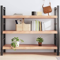 Wall Shelf Light Brown 140x50x(2-6) cm Treated Solid Wood Oak
