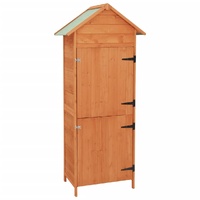 Garden Storage Cabinet Brown 42.5x64x190 cm
