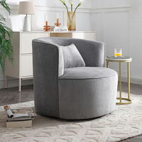 Miami Fabric Arm Chair Grey