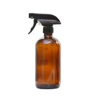 4x 500ml Amber Glass Spray Bottles Trigger - Model-2DE841