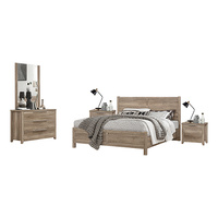 Cielo Bedroom Suite 4 pcs Oak Colour in Double Size