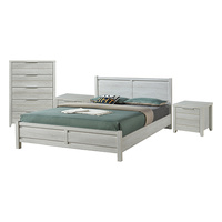 Cielo Bedroom Suite 4 pcs White Ash Colour in Queen Size