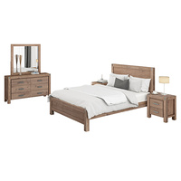 Nowra 4 Pieces King Size Bedroom Suite Oak Colour