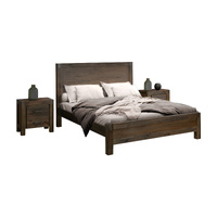 Nowra 4 Pieces Queen Size Bedroom Suite Chocolate Colour