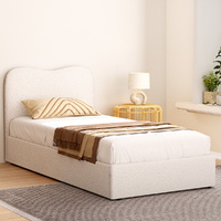Bed Frame Single Size Boucle DARA