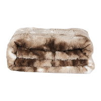 Luxury Tie-dyed Blanket Brown 152cm x 203cm - Model-E27104
