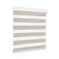 Blackout Zebra Roller Blind Curtains 120x210 Beige - Model-BF0205