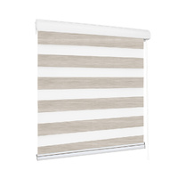 Blackout Zebra Roller Blind Curtains 180x210 Beige - Model-7874BE