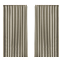 2XBlockout Curtains Chenille 240x250 Coffee - Model-305FBC
