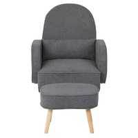 Fleece Rocking Chair with footstool - Model-C03952