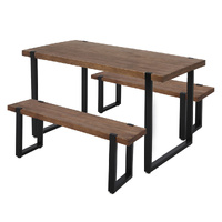 Wooden Dining Sets 1XTable+2X - Model-0998F9