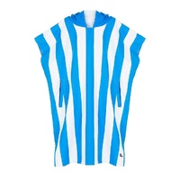 Dock & Bay Adult Poncho Hooded Towel | Cabana Collection | Bondi Blue M - Model-E28EC1