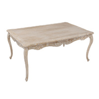 Lille Dining Table Large White Washed Wooden