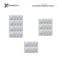 Clear Rectangle Pack 12 pc - Model-86E1D6