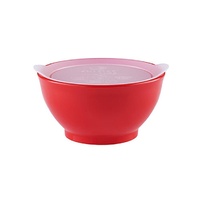 Kids Spill-Proof Anti-Slip Bowl Stage 1 8oz | Twin Pack with Lid Pink - Model-8E7E56