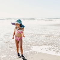 Sunday Afternoon Kids Play Hat UPF50+ | Blue Electric Stripe Small (6-24mth) - Model-E99575