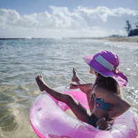 Sunday Afternoon Kids Play Hat UPF50+ | Pink Tropical Small (6-24mth) - Model-606B1C