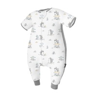 Bamboo Short Sleeve Sleep Sack with Feet - 0.6 Tog - Model-C09A3C