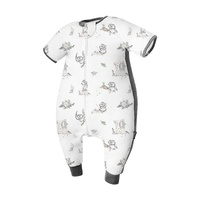 Bamboo Short Sleeve Sleep Sack with Feet - 0.6 Tog - Model-F1961E
