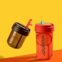Heat-Resistant Reusable Coffee Cup Red 300ml - Model-05F39C