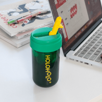 Heat-Resistant Reusable Coffee Cup Green 450ml - Model-13702D