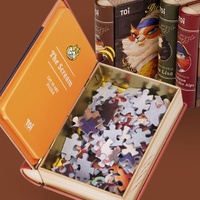 Cat in Art Puzzle - Van Gogh?s Self Portrait - Model-BD3113