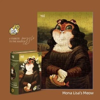 Cat in Art Puzzle - Mona Lisa - Model-ED0D52