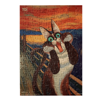 Cat in Art Puzzle - The Scream - Model-D25D42
