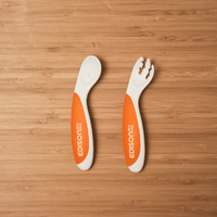 ForkSpoon Beginner SetOrange left Handed - Model-268EF4