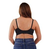 Silk Seamless Sheer Nursing Bra Black S - Model-F64A92
