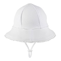 Bedhead Ponytail Bucket Hat - White Ruffle L - Model-BF4B42