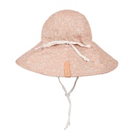 Bedhead Girls Wide- Brimmed Sun Bonnet Hat- Freya/Flax S - Model-495FC9