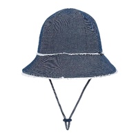 Bedhead Toddler Bucket Hat - Denim Ruffle Trim S - Model-7436A5