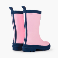 Matte Kids Rain Boots | Pink & Navy size 5 - Model-9C60C2