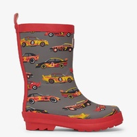 Shiny Kids Rain Boots | Classic Race Cars size 6 - Model-BCA099