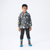 Shiny Kids Rain Boots | Ombre Stars size 11 - Model-CB85D1