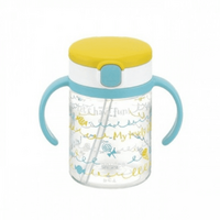 - Aqulea Clear Straw Bottle Mug 200ml Yellow Candy - Model-6DAD1A