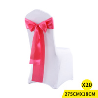 20x Satin Table Runners Chair Sashes Mauve - Model-B2AD22