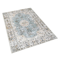 Floor Rug Short Pile Washable Vintage Carpet Soft Plush Non Slip 200x230 - Model-0759E0