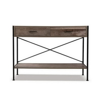 Console Table 2 Drawers Walnut Marconi