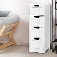 4 Chest of Drawers - LEESA White