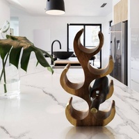 Wine Rack Carved Wood Wine Storage-Acacia Wood handcrafted