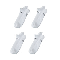 Rexy 4 Pack Seamless Sport Sneakers Socks Non-Slip Heel Tab