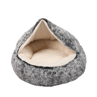 Pet Dog Calming Bed Warm Soft Plush Sleeping Removable Cover Washable